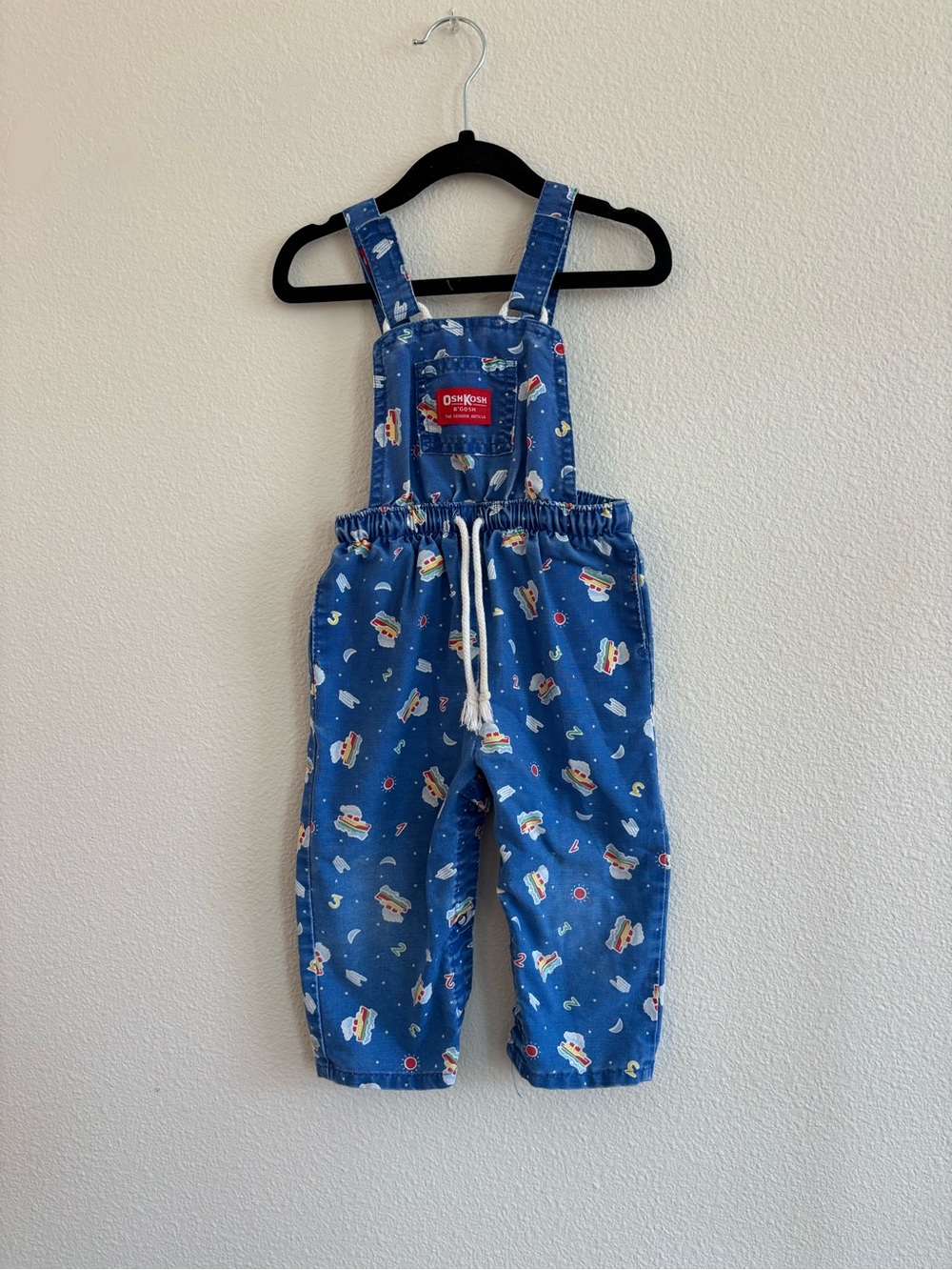 vintage oshkosh overalls sailor print size 24 months/2T